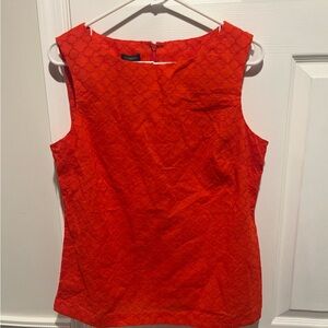 Talbots Womens Orange Eyelet Lace Sleeveless Top-Size M-NWT